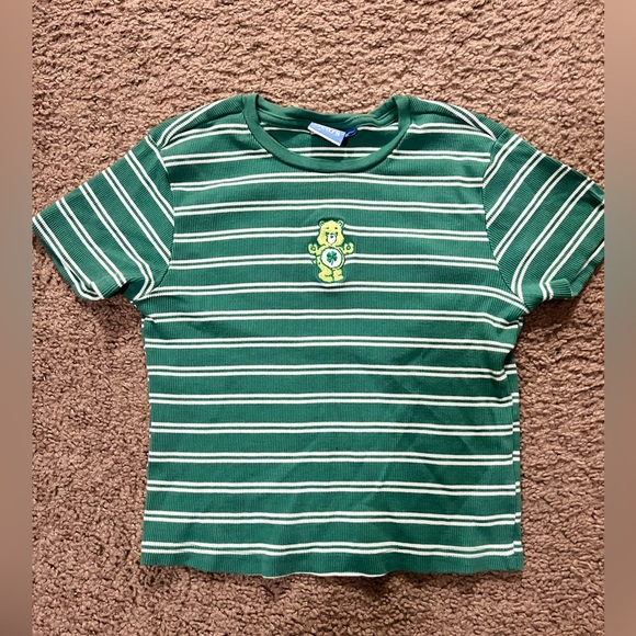 Tops - Care Bears Crop Top Shamrock Large